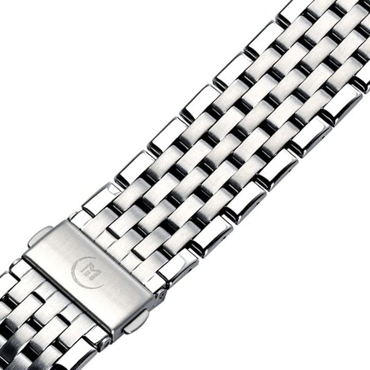 MARBURGER Uhrenarmband 20mm Edelstahl Silber - Werkzeug Montage Set 89508080020