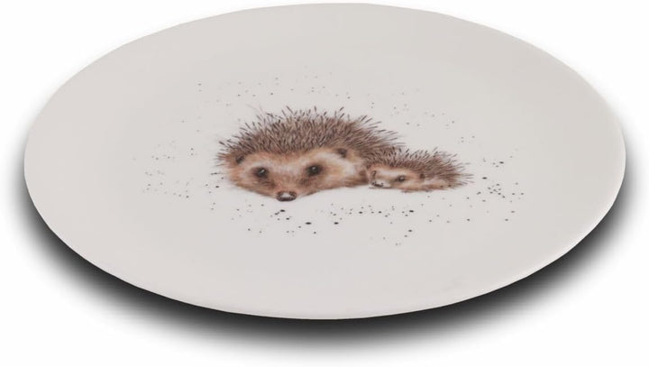 Wrendale Designs Porzellan-Kuchenteller Igel-Mama mit Kind ca. 20,5 cm D für Frühstück Kaffee & Kuch