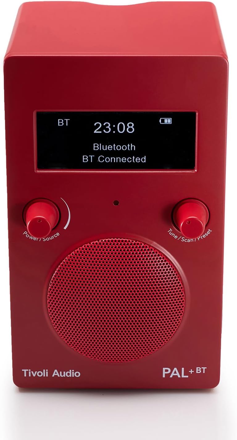 Tivoli Audio PAL+ BT (Gen 3) FM-Radio Bluetooth Tragbar/USB-C (Rot), rot