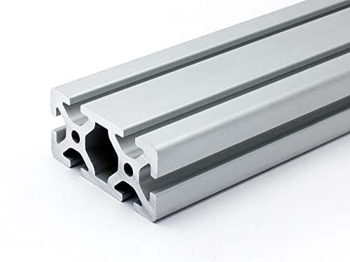 Aluminiumprofil 40x80S I-Typ Nut 8 (schwer), silber eloxier. Aluminium Profil 40x80 Alu Profil 40 x