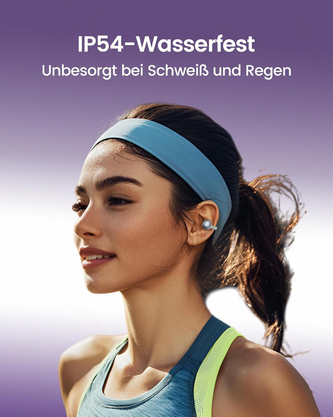 mojawa StarClip Open-Ear Clip-On Kabellose Bluetooth-Kopfhöre, 4D-Panoramaklang, Leicht & Sicher, Ge