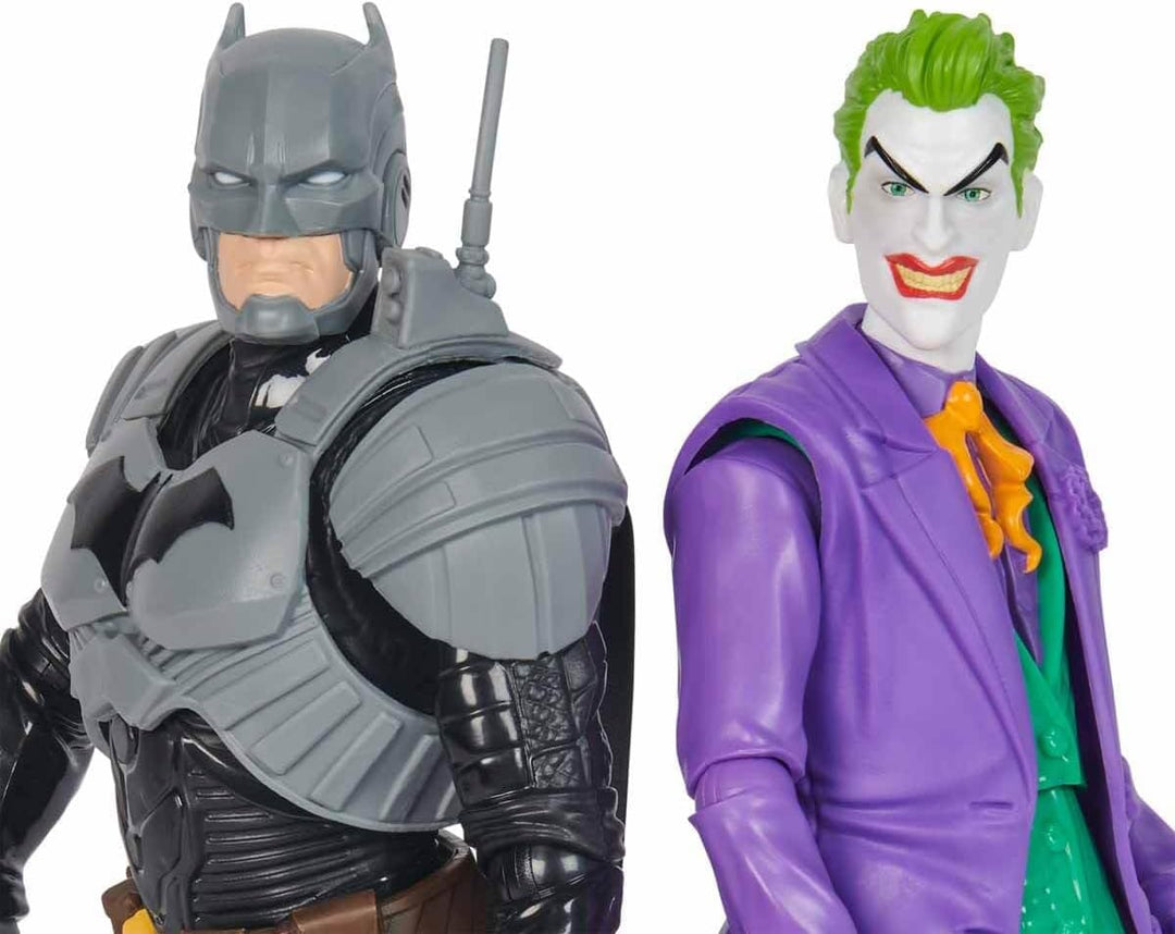 DC Batman Adventures Batman vs The Joker Action-Figuren Set, 30 cm - 2 voll bewegliche Figuren mit 1