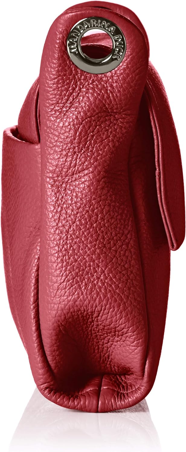 Mandarina Duck Damen MELLOW LEATHER P10FZT93 Schultertasche Rot (Red Plum), Rot (Red Plum)