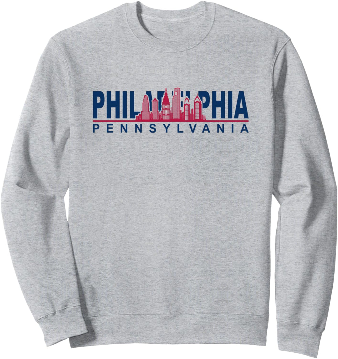 Philadelphia Pennsylvania Cityskype - Skyline Philadelphia Sweatshirt