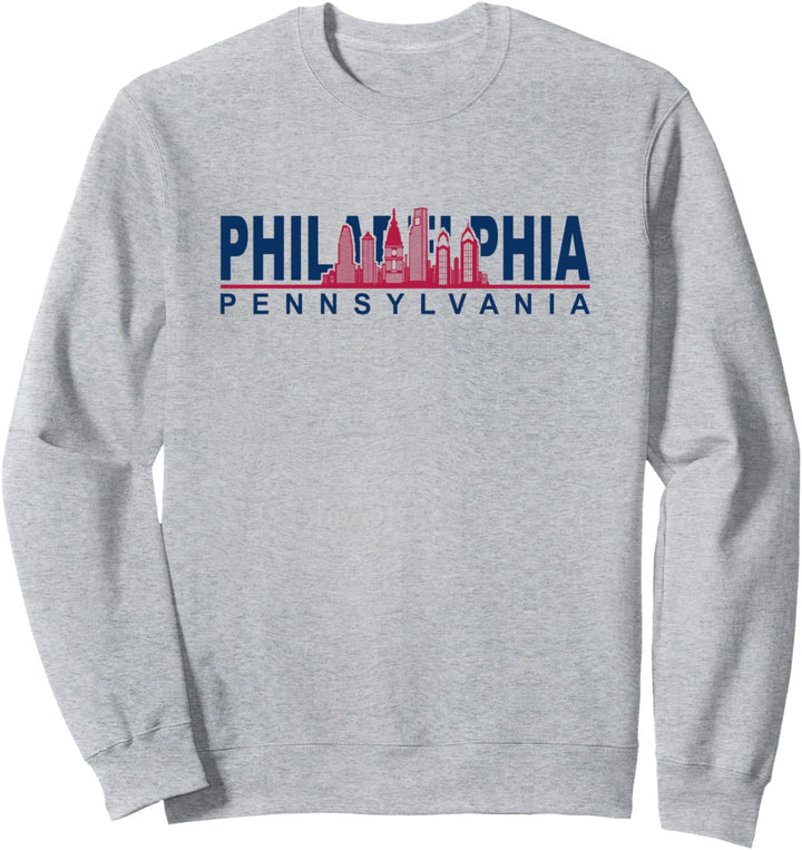 Philadelphia Pennsylvania Cityskype - Skyline Philadelphia Sweatshirt