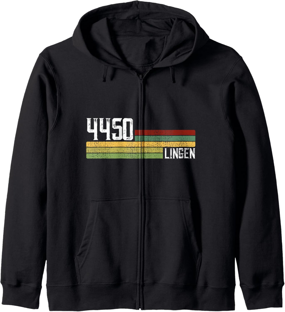 4450 Lingen Retro Alte PLZ Vintage Schild Kapuzenjacke