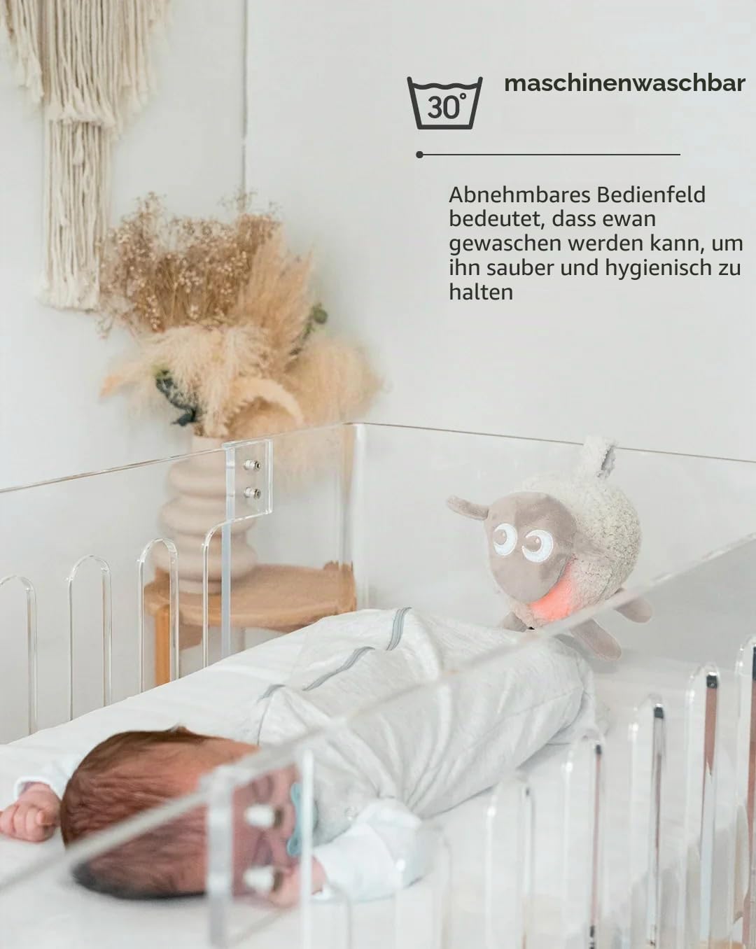 Sweet Dreamers, Wiederaufladbare Ewan Deluxe, Beige | Baby & Kleinkind White Noise Sound Machine | S