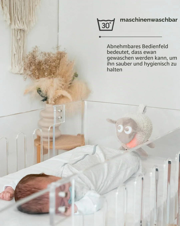 Sweet Dreamers, Wiederaufladbare Ewan Deluxe, Beige | Baby & Kleinkind White Noise Sound Machine | S