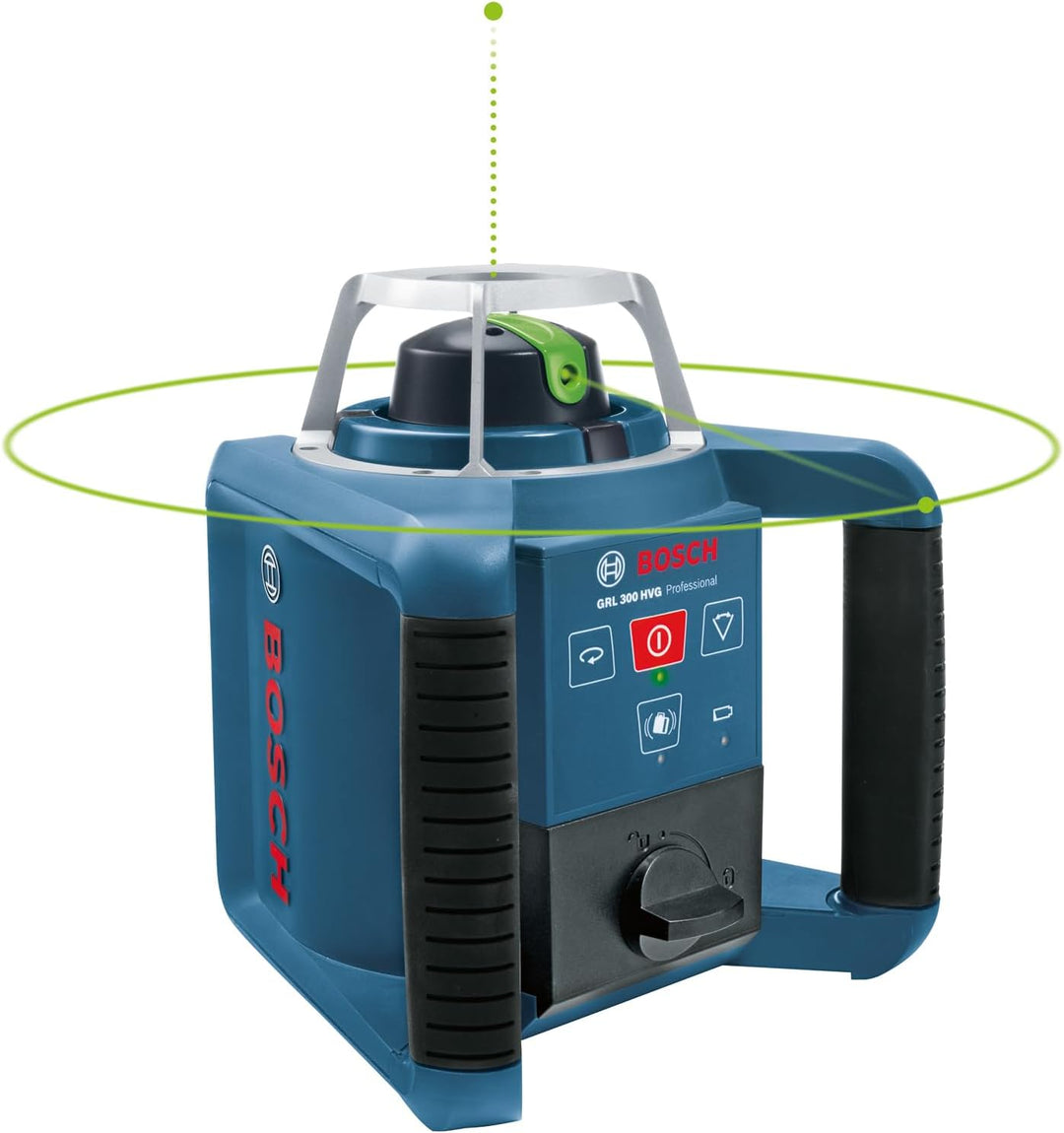 Bosch Professional Rotationslaser GRL 300 HVG (grüner Laser, Laserempfänger LR 1 G, Arbeitsbereich: