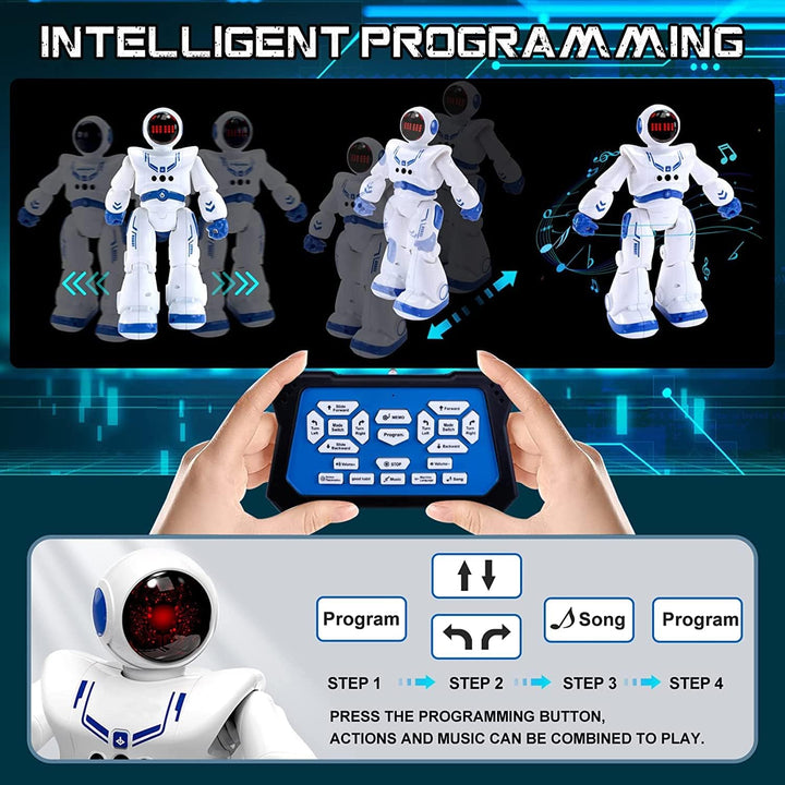 Roboter Spielzeug für ab 4 5 6 7 8 9 10 Jahre alte Jungen Mädchen, Kinder Ferngesteuerte Programmier