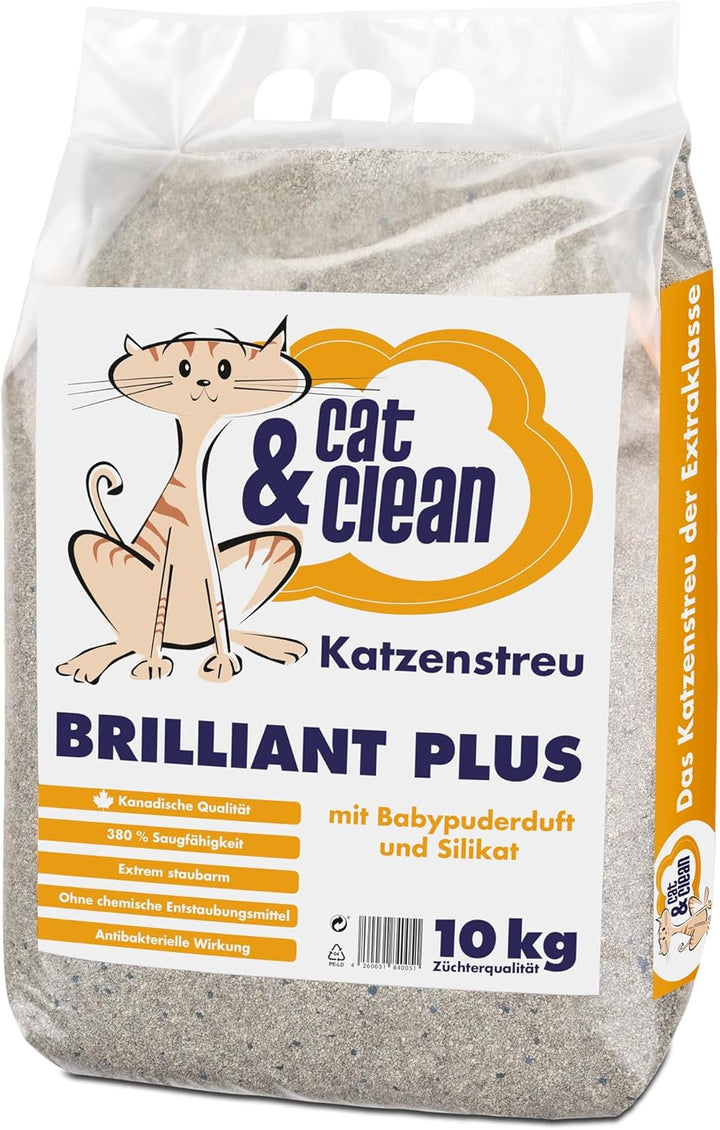 Cat & Clean Katzenstreu Der Extraklasse Klumpendes Einstreu Extrem Saugfähig Naturprodukt Aus Benton