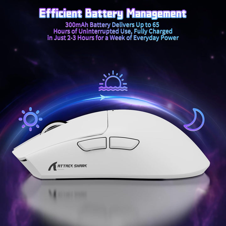 ATTACK SHARK X11 SE Kabellose Gaming-Maus, PixArt PAW3311 Gaming-Sensor, BT/2.4G Wireless/Kabelgebun