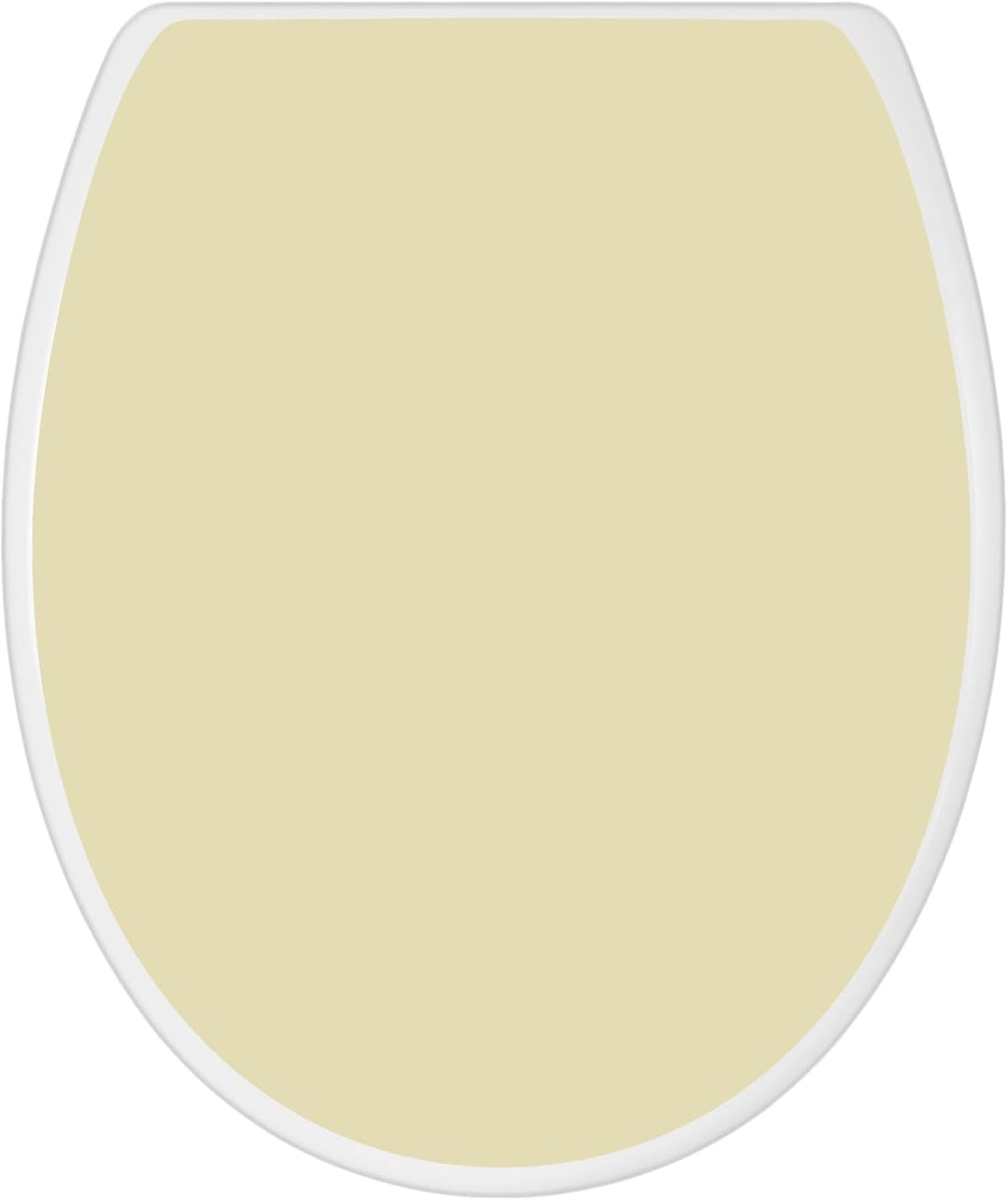 banjado Toilettendeckel mit Absenkautomatik 44,5x37cm - Soft Close Toilettensitz - WC Sitz mit Absen