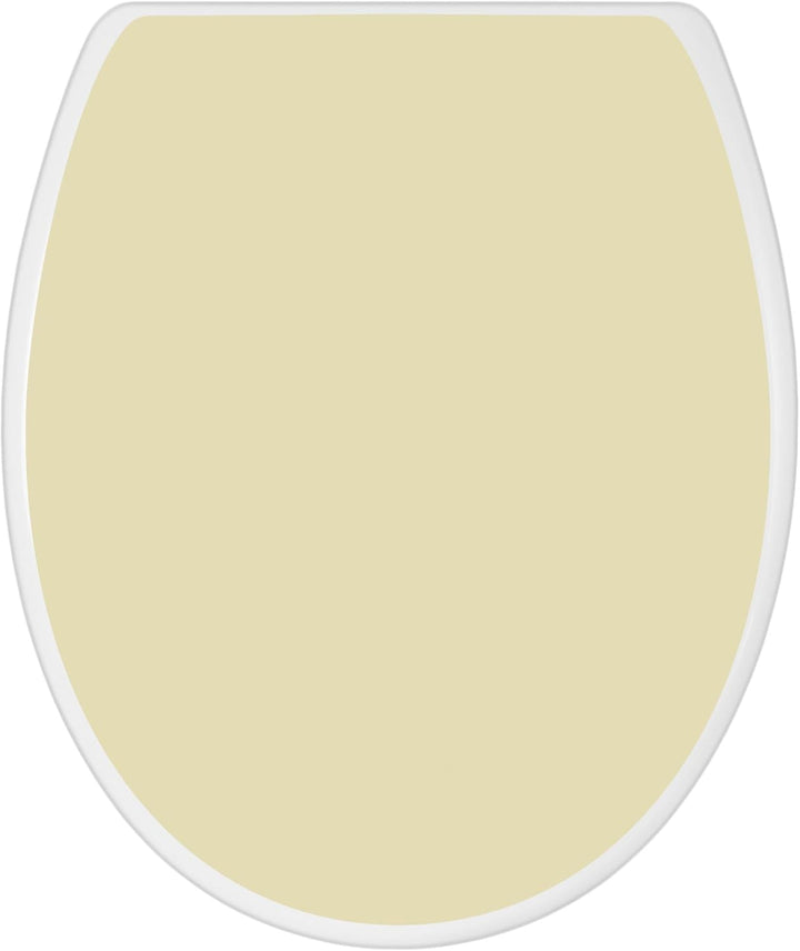 banjado Toilettendeckel mit Absenkautomatik 44,5x37cm - Soft Close Toilettensitz - WC Sitz mit Absen