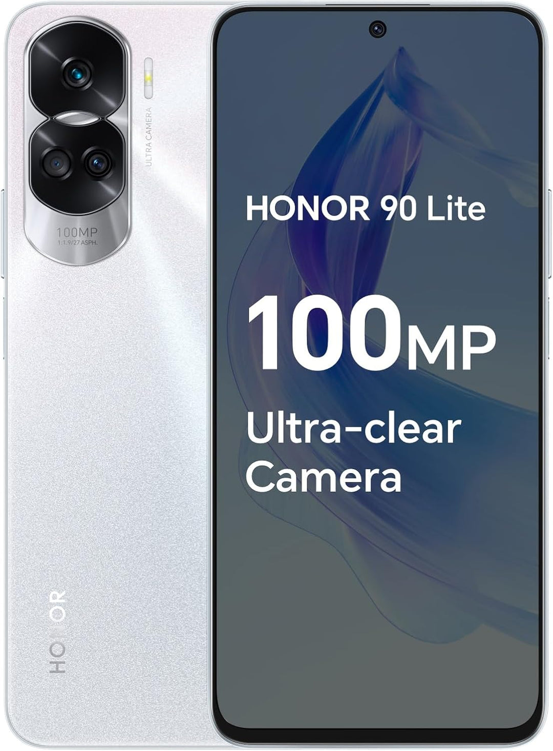 Honor 90 Lite 5G Dual Sim 8GB RAM 256GB - Silver EU HONOR 90 Lite Silber, HONOR 90 Lite Silber