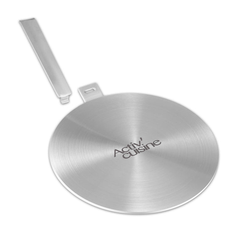 ACTIV CUISINE Induktion Adapterplatte 24cm Induktionsadapterplatte mit abnehmbarem Edelstahlgriff Mo