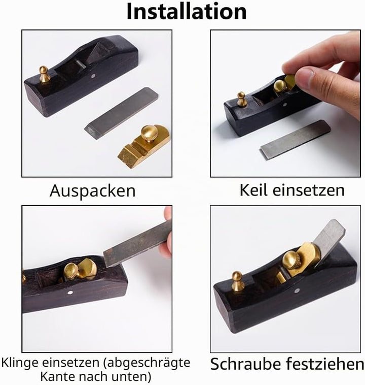 1 Stück Mini Holzhobel Handhobel, Holzbearbeitung Holzhobel Holz Schreiner Holzhandwerk Werkzeug für