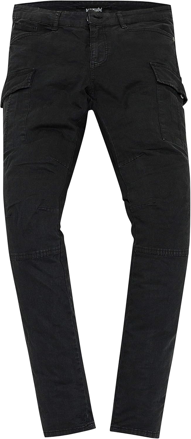 Yazubi Jayden - Herren Cargo Hose - Baumwoll Cargo Jeans 29W / 30L Schwarz (Black 4008), 29W / 30L S