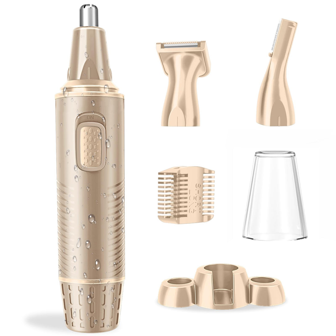 Nasenhaartrimmer, USB Wiederaufladbar Nasenhaarschneider 3 in 1 Set Ohrhaarschneider mit Doppelschne