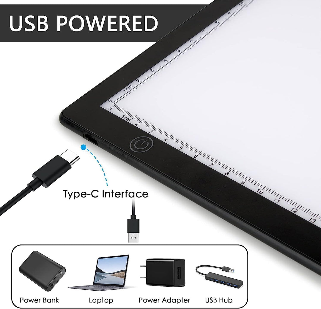 TCNEWCL Diascanner zum Digitalisieren, Film Dias-Scanner Tragbarer, 30 x 21 Zentimeter LED Lichtpane