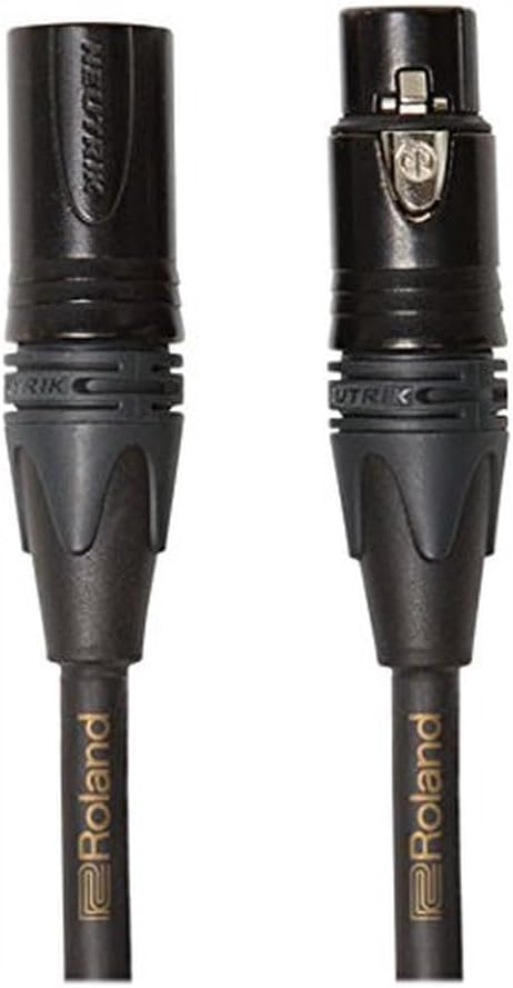Roland Gold-Serie symmetrisches Mikrofonkabel – Neutrik XLR-Stecker, Länge: 4,5m – RMC-G15 15 Ft., 1