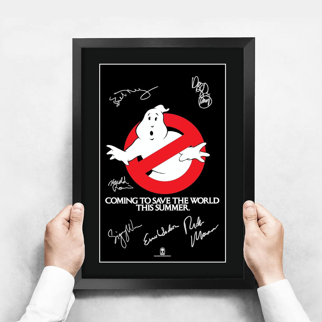 HWC Trading Ghostbusters A3 Gerahmte Signiert Gedruckt Autogramme Bild Druck-Fotoanzeige Geschenk Fü