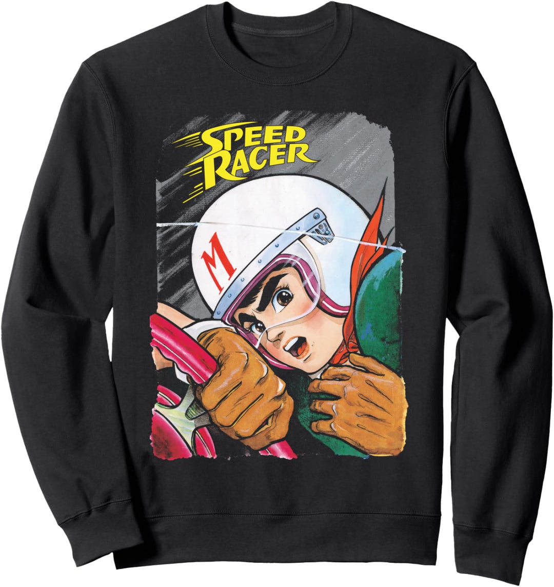 Manga Speed Racer Logo Schliessen Sweatshirt