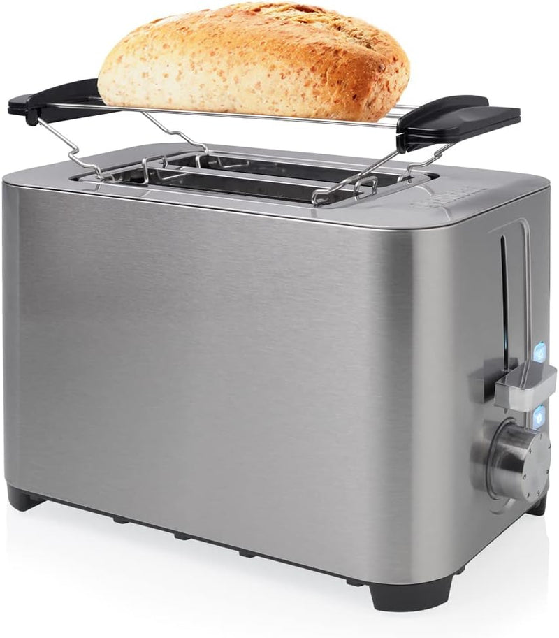 Princess 142400 Steel Toaster 2 - 7 einstellbare Stufen - 850 W 2 Toasts Kurzschlitz, 2 Toasts Kurzs