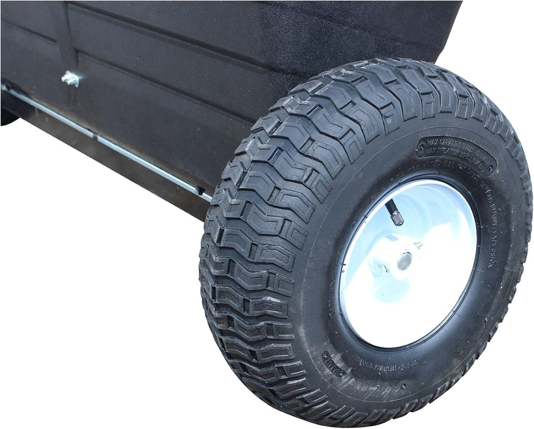 SECURA Salzstreuer Streuwagen Streuanhänger - 1m Streubreite (80 Liter)