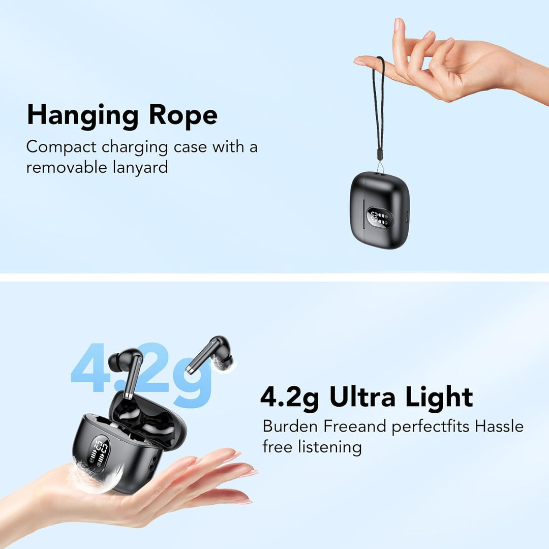 QXQ Bluetooth Kopfhörer, 2026 Neue Kopfhörer Kabellos Sport In Ear Bluetooth 5.4 Headphones mit 4 Mi