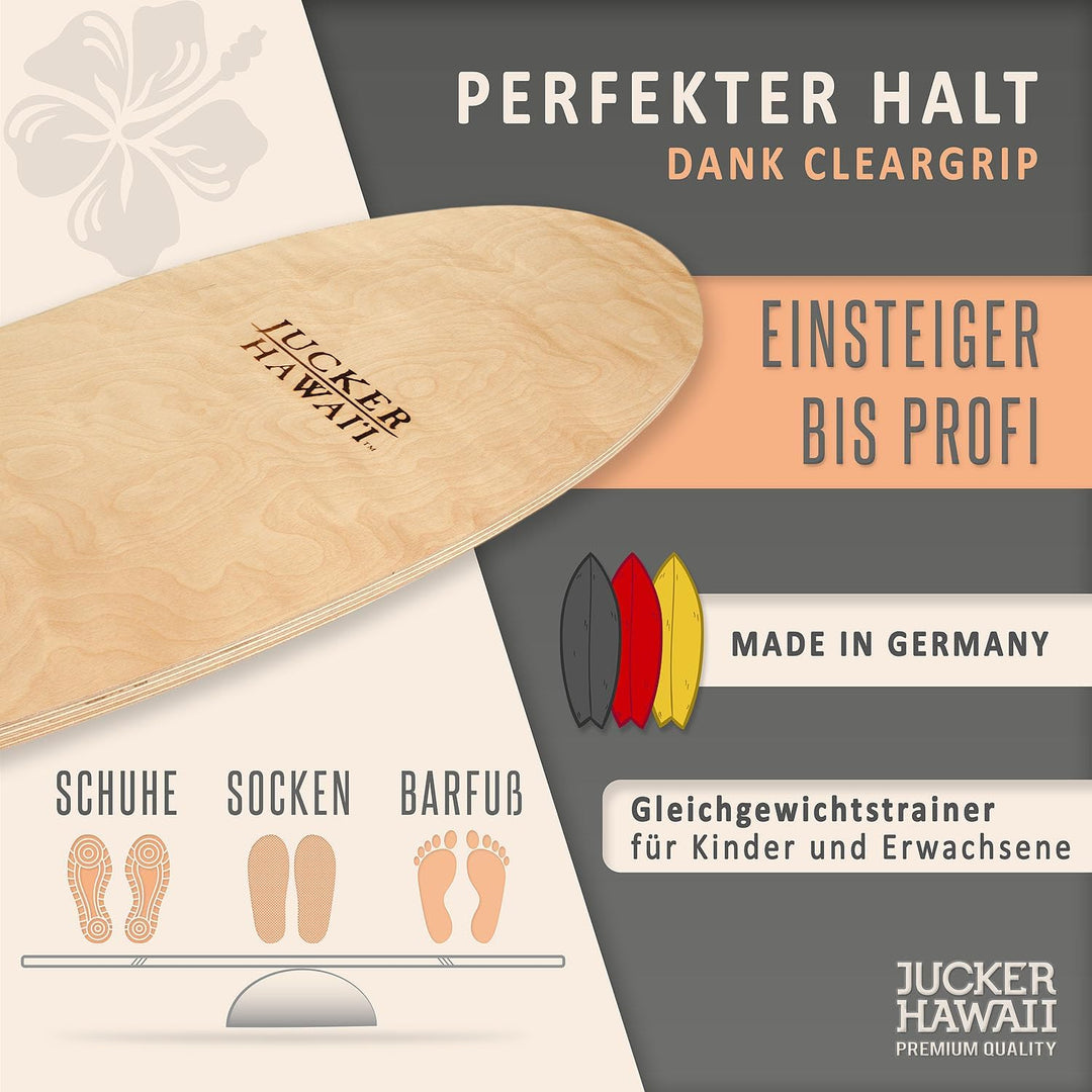 JUCKER HAWAII Balance Boards – Originale Balanceboards seit 2007 – Made in Germany aus 11 Schichten