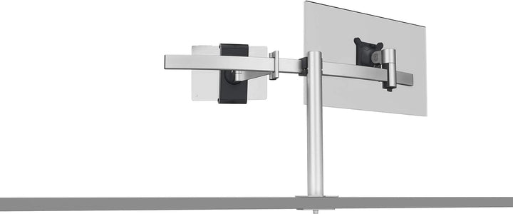 Durable Tischhalter für 1 Monitor 21-27" und 1 Tablet 7-13", mit Tischdurchführung, 360° drehbar, ne
