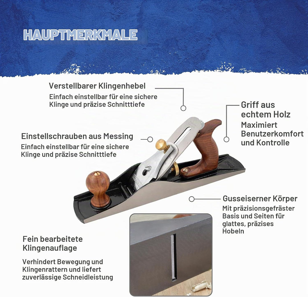 Faithfull - No.5 Hobel - FAIPLANE5, Multi Einzelbett, Einzelbett