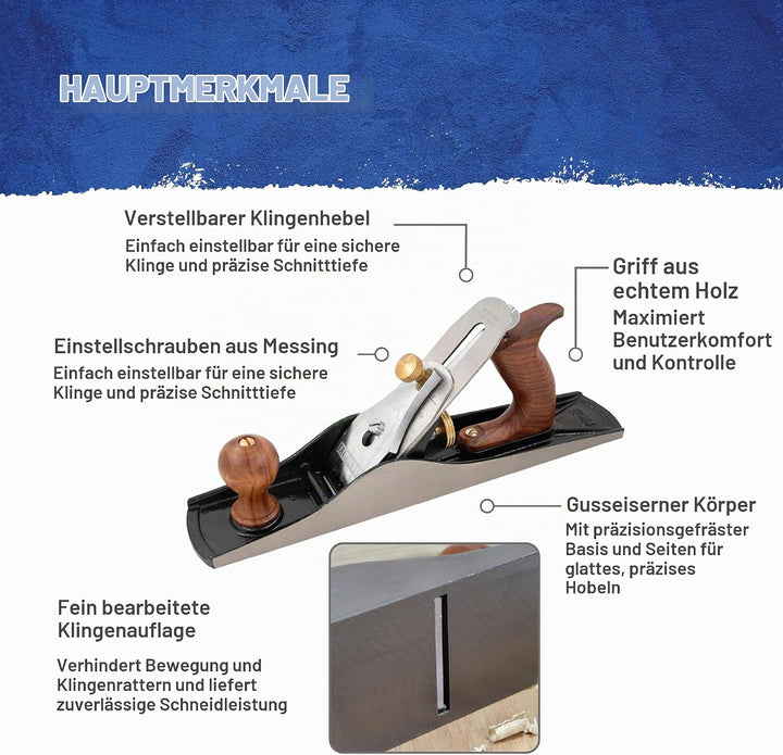 Faithfull - No.5 Hobel - FAIPLANE5, Multi Einzelbett, Einzelbett