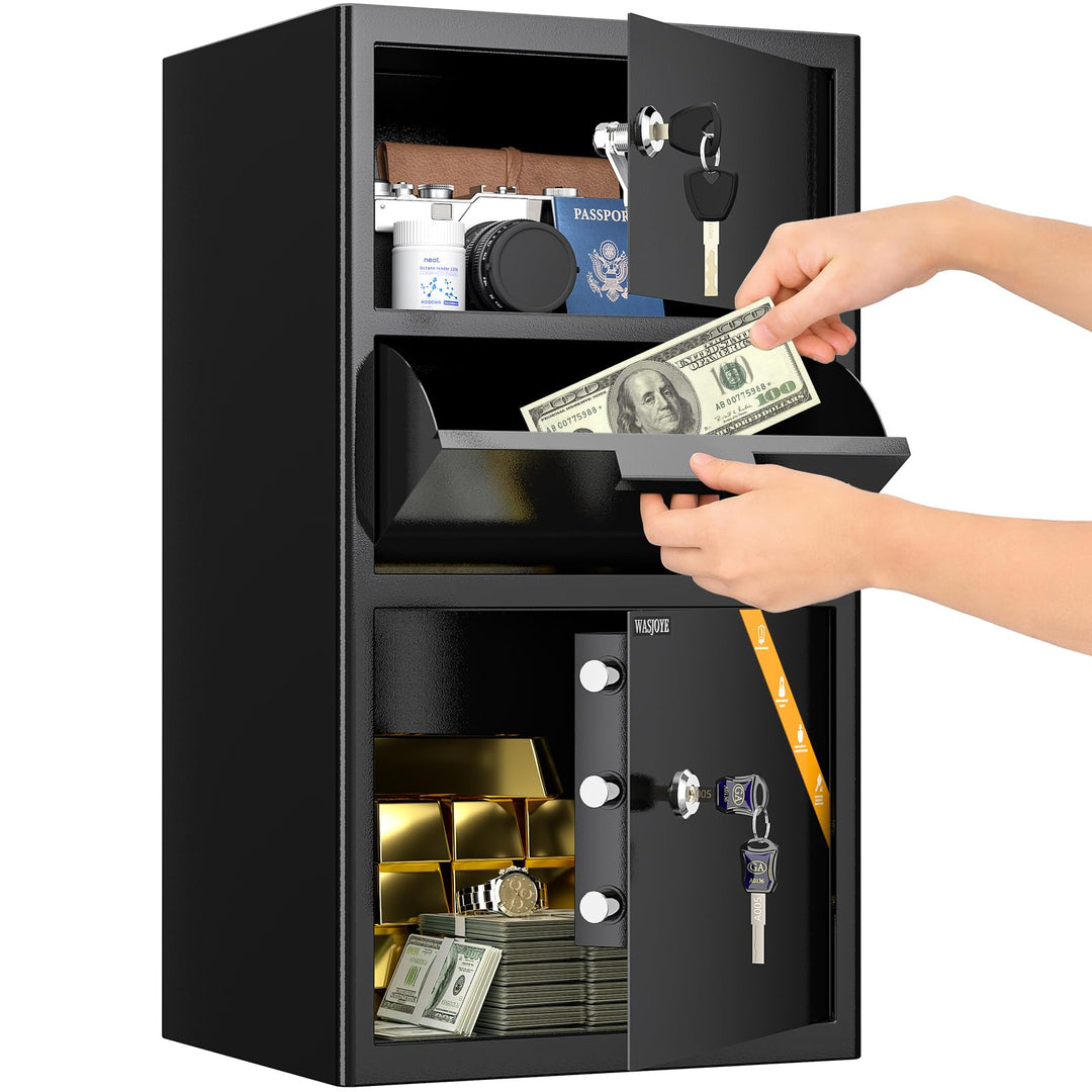 100.8L Einwurftresor | Deposittresor | Tresor mit Einwurfschlitz | Briefkasten Safe | Depository Saf