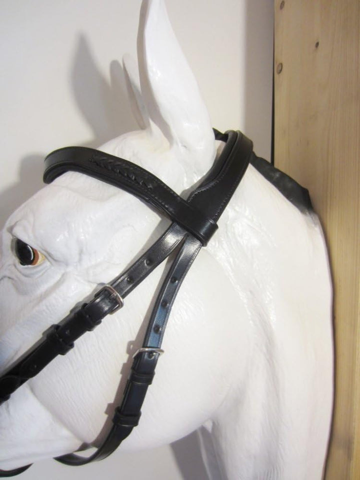 PS Pferdeartikel Weiche Gebisslose Zäumung - Trense anatomisch Tilia Cob - Farbe Braun, Cob - Farbe