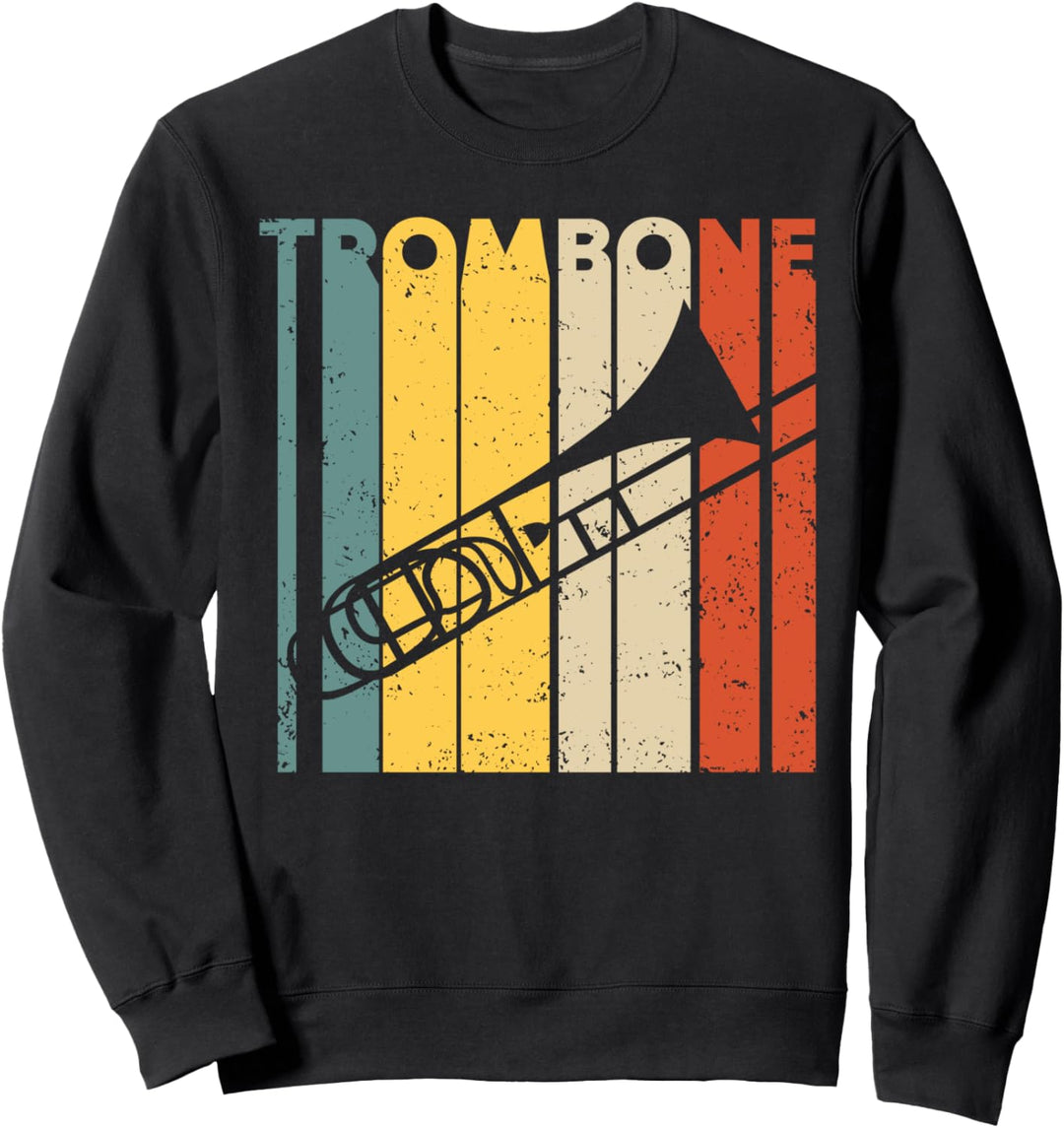 Retro Posaunen I Blaskapellen I Musiker I Posaune Sweatshirt