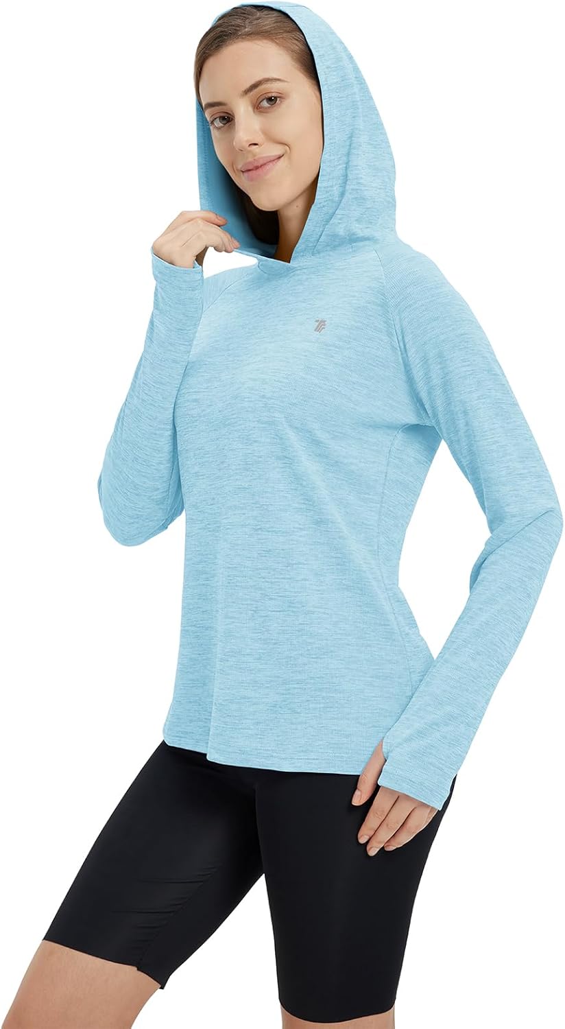 donhobo Damen Sport Shirt Langarm Laufshirt Pullover Sweatshirts Fitness Hoodies Running Yoga Tops m