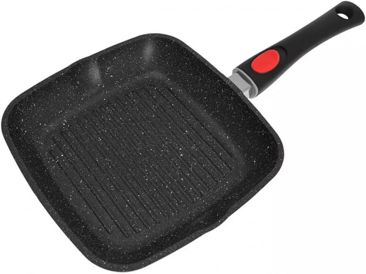 24cm Anti-Haft-Grillpfanne mit Marmorbeschichtung und abnehmbarer Griff KINGHOFF KH-1510
