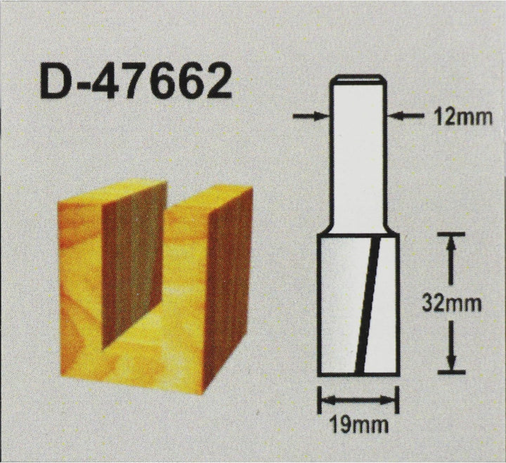 Makita D-47662 Nutfräser zweischneidig 19mm