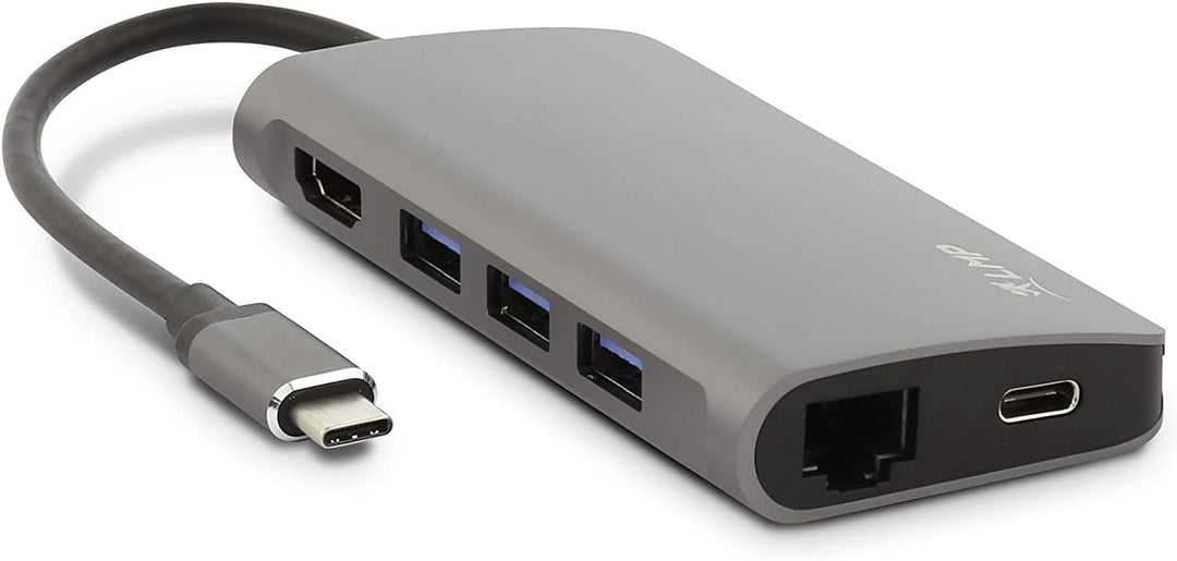LMP 15954 USB-C Mini Dock - 8-Port USB-C Mini-Dock mit HDMI, USB 3.0, Ethernet, SD/MicroSD, USB-C