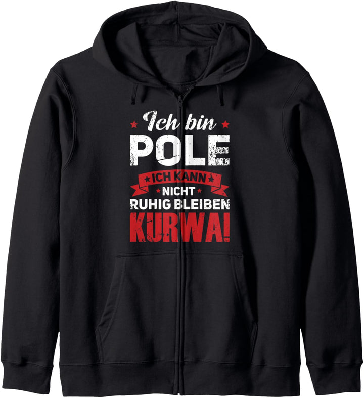 Pole Polen Polnisch Kapuzenjacke