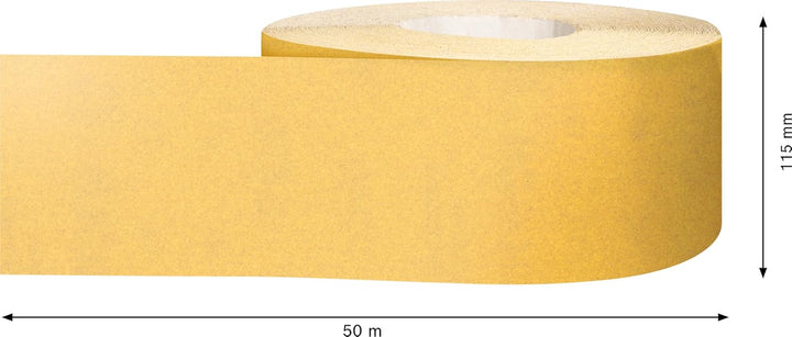 Bosch 1x EXPERT C470 Schleifpapierrolle (für Farbe auf Holz, Hartholz, 115 mm x 50 m, Körnung 240, P