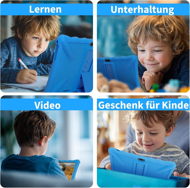 Veidoo Kinder-Tablet – 25,7 cm (10,1 Zoll) IPS-Augenpflege-Bildschirm, 7 GB (3 + 4) RAM, 64 GB ROM 5