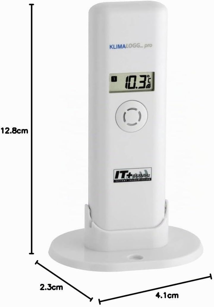 TFA Dostmann Temperatur Sender für Klimalogg Pro, 30.3181.IT, Ersatzsender/Zusatzsender, mit Kabelfü
