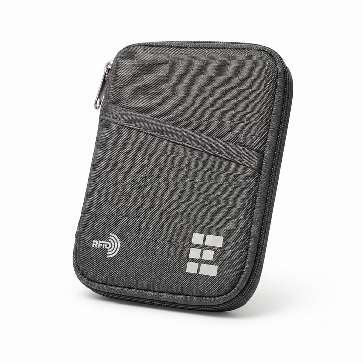 Zero Grid Reisepasshülle – Reisedokumenten-Halter mit RFID-Blockierung Shadow, Shadow