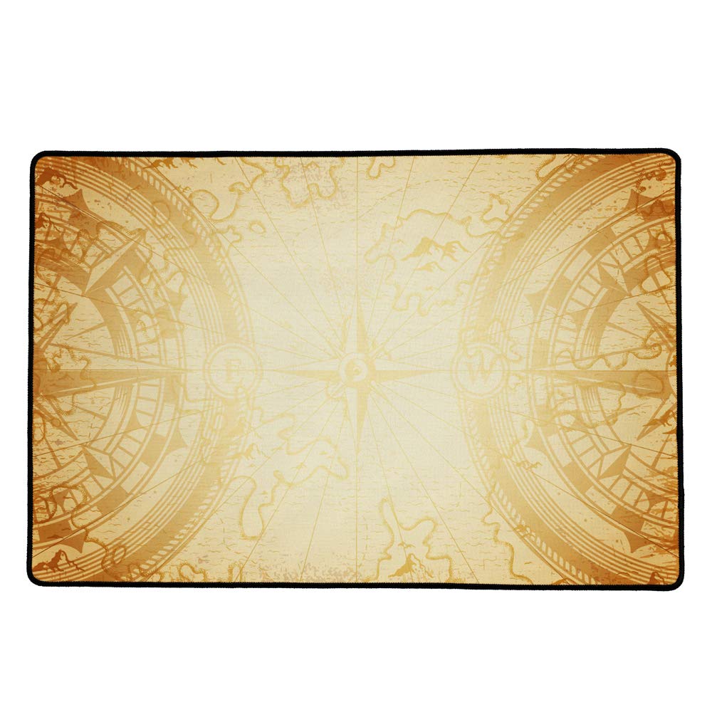 Immersion Spielunterlage, Schreibtischunterlage, Allzweckmatte, Motiv: Compass Sepia, 60x40cm 200969