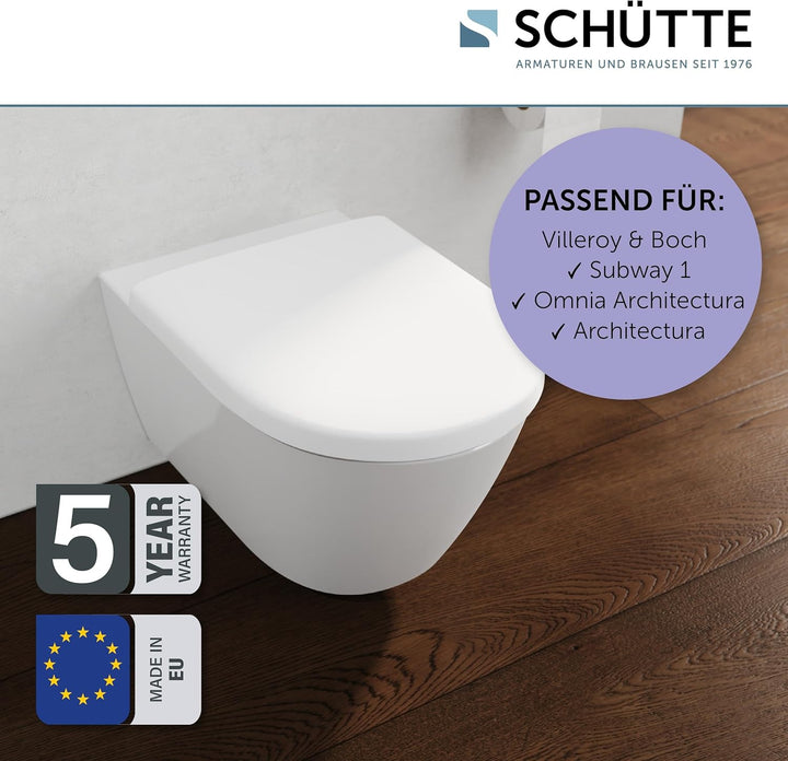 SCHÜTTE WC-Sitz passend zu Villeroy & Boch Subway 1, Omnia Architectura, Architectura, mit Absenkaut