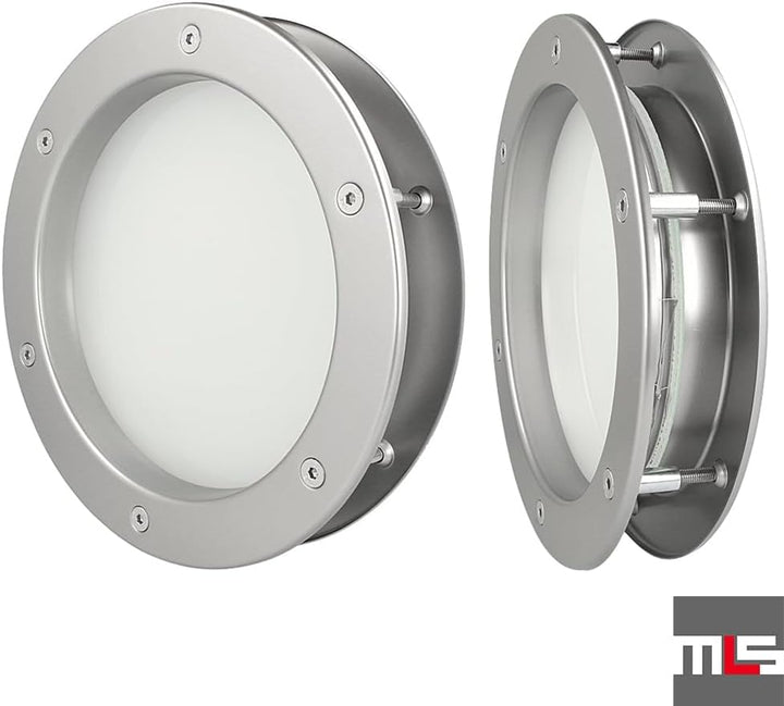 MLS Bullauge B4000, Bullauge für Türen, aus Robustem Aluminium, VSG-Sicherheitsglas, Passend für 40