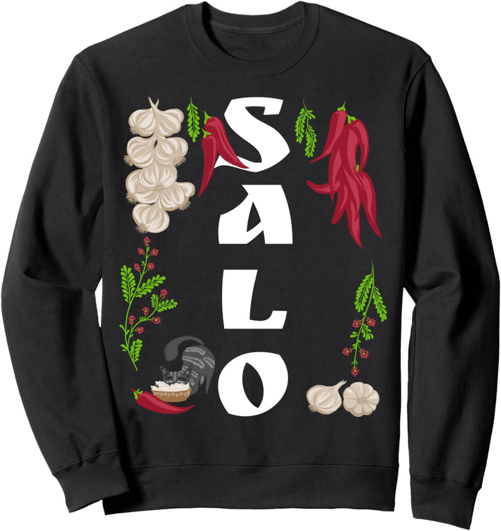Salo - Ukrainisches Essen - Süsse ukrainische Vyshyvanka-Art Sweatshirt